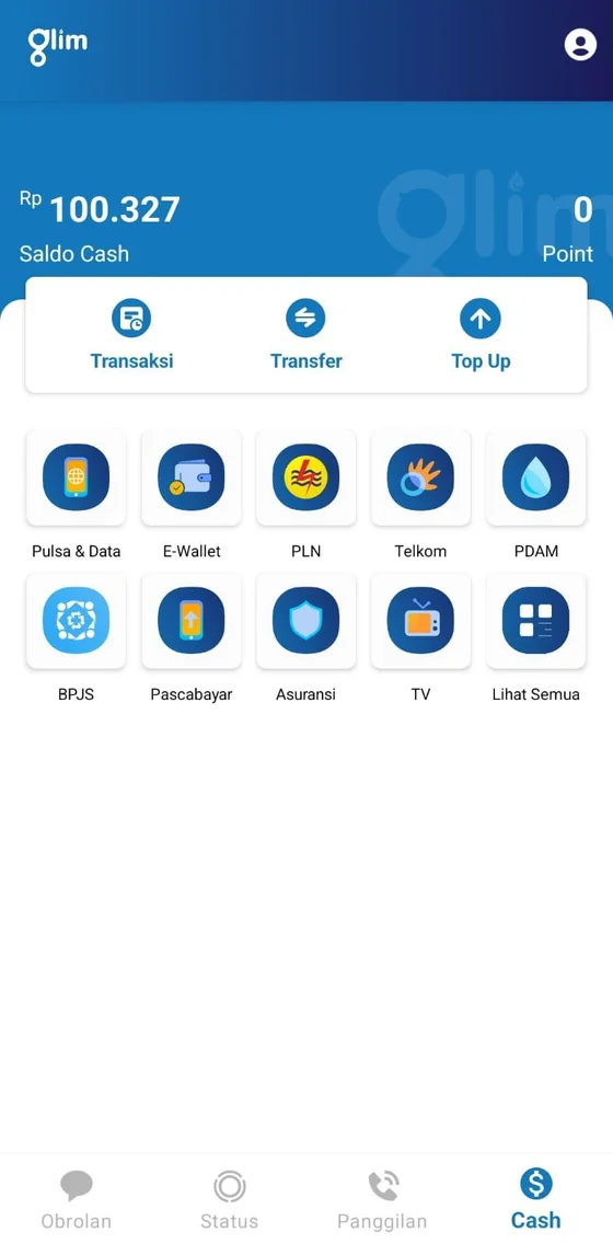 Screenshot Glim Chat