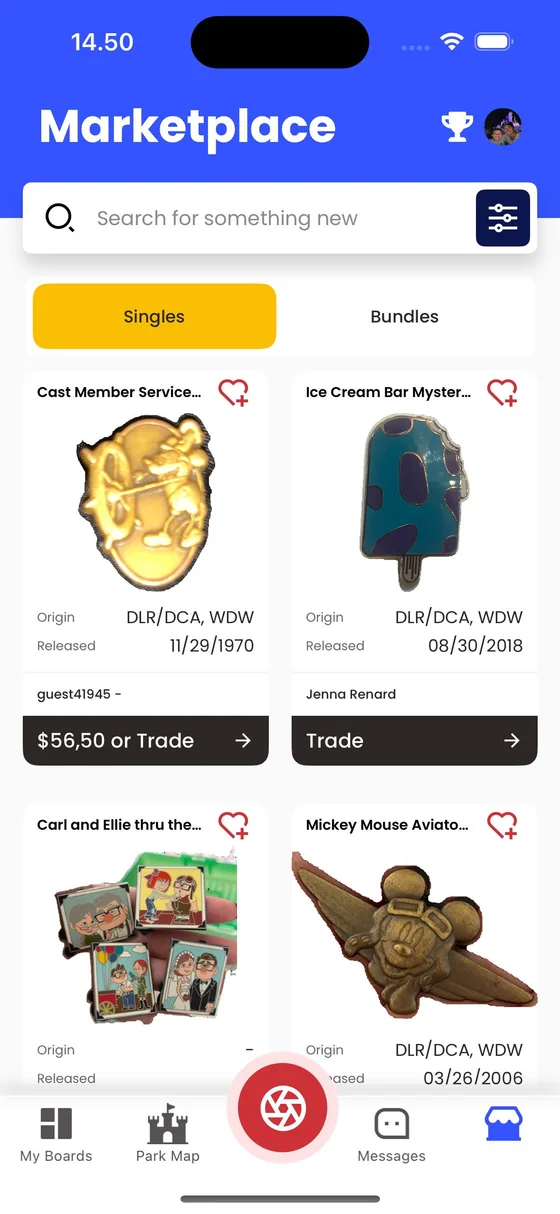 Screenshot MagicPin · Collector Marketplace